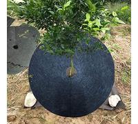 Haofy Lot de 2 Tapis Anti-Mauvaises Herbes Ronds Non Tissés de 72 Cm pour Arbres avec Trou Central de 8 Cm - Couverture de Sol Réutilisable pour Verger et Jardin - Noir (5)