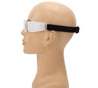 Haofy Lunettes de Basket-ball pour Adultes et Adolescents, Anti-collision, Résistantes aux Chocs, pour Sports de Plein Air, Cyclisme et Randonnée, Bleu (Blanc transparent)