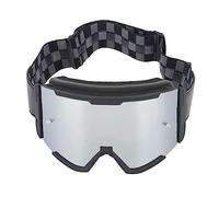 Haofy Lunettes de Protection pour Moto, Sport, Résistance aux Chocs, pour Cyclisme, Ski, Escalade, Plaisir en Plein Air (Monture noire, verres argentés)