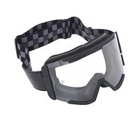 Haofy Lunettes de Protection pour Moto, Sport, Résistance aux Chocs, pour Cyclisme, Ski, Escalade, Plaisir en Plein Air (Monture noire, verres transparents)