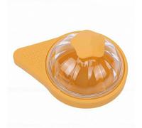 Haofy Machine à Sphères de Glace, Grand Moule Rond en Silicone pour Cocktails au Whisky, Plateau à Boules de Glace à Dégagement Facile avec Couvercle Anti-poussière pour une Fusion Lente (YELLOW)