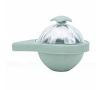 Haofy Machine à Sphères de Glace, Grand Moule Rond en Silicone pour Cocktails au Whisky, Plateau à Boules de Glace à Dégagement Facile avec Couvercle Anti-poussière pour une Fusion Lente (GREEN)