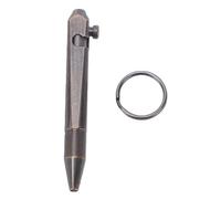 Haofy Mini Stylo à Bille en Laiton, Porte-clés, Stylo à Plume Fait à la Main, Outil D'écriture Portable EDC pour les Voyages D'affaires et de Bureau