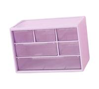 Haofy Organisateur de Bijoux de Bureau, Accès Individuel au Couvercle pour 6 Grilles, Couvercles à Clipser pour éviter le Mélange, Gain de Place Vertical, Conception Empilée à 3 Couches, s'adapte à