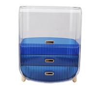 Haofy Organisateur de Maquillage en Acrylique Transparent à 3 Couches pour la Maison, la Salle de Bain, Le Dortoir - Organiseur Cosmétique de Grande capacité Anti-poussière avec Tiroirs pour Rouge à