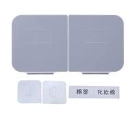 Haofy Organisateur Mural à Couvercle Rabattable pour Boîte de Maquillage, Support pour Tampons en Coton Transparent avec Boucle pour Un Accès Facile et Couvercle Rabattable Amovible et Lavable pour