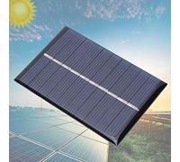 Haofy Panneau Solaire Compact en Polysilicium 0,6 W 5 V, Panneau D'alimentation de Charge, Surface Lumineuse Légère pour Lumières Publicitaires, Solaire 2 Pièces