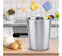 Haofy Pichet à café Mousseur à Lait en Acier Inoxydable 304 avec Marques de Mesure Précises Bec Anti-goutte et Poignée Confortable Grande capacité de 68 Onces pour les Baristas et les Brasseurs