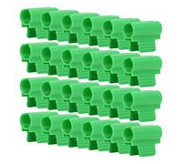 Haofy Pinces de Serre 24 Pièces Clips en Plastique Renforcé pour Filet de Couverture de Rangée et Film d'Ombrage - Attaches Anti-Insectes avec Ajustement Sécurisé pour Plantes de Jardin et (19mm)