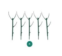 Haofy Piquets de Support pour Plantes D'intérieur et D'extérieur, Support pour Plantes Grimpantes, Hauteur Réglable, Connexions Flexibles, Croissance Verticale avec Attaches pour (5PCS)