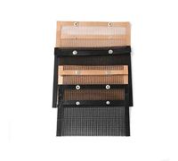 Haofy Pochette Réutilisable pour Barbecue en, Sac de Barbecue Antiadhésif pour Barbecues électriques au Gaz de Charbon de Bois 10,6x8,6 Pouces avec Fermeture à Pression pour Légumes, (24x14cm)
