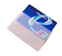 Haofy Porte-Cartes de Crédit Transparent en PVC, Conception Verticale 3,7 X 2,4 Pouces avec Mécanisme Coulissant Lisse pour Cartes d'identité, Finition Givrée, Organisateur Multi- pour Les (Large