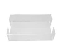 Haofy Porte-Serviettes en Acrylique Transparent, Plateau à Serviettes d'invité de Grande capacité, Dessus Ouvert 9,5 X 5, X 2, Pouces, Convient à 32 Feuilles, Accès Facile Seule Main pour Fête,