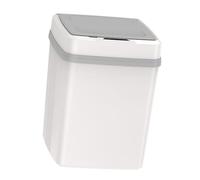 Haofy Poubelle Automatique Contact, Poubelle à Capteur de Mouvement de 12 L avec Couvercle, électrique Intelligente pour Cuisine, Salle de Bain, Bureau, Ouverture et Fermeture Silencieuses, Conception