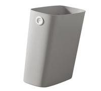 Haofy Poubelle en Plastique, Poubelle Mince à Dessus Ouvert pour le Bureau à Domicile, 11x10,6x5,1 (Gris chaud)