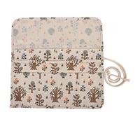 Haofy Rideau en Toile Pliable Fait à la Main, Lavable et Durable, Pochette de Rangement de Grande capacité pour Stylos de Couleur, 15,1 X 14,6", étudiants en Art