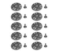 Haofy Rivets à Tête Ronde 20mm Argent Antique 10Pcs