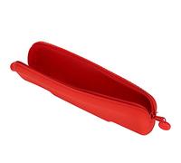 Haofy Sac à Stylo, Mini Sac D'organisateur en Silicone Portable pour Les Fournitures de Maquillage Cosmétique de Voyage Crayon Rose (Rouge (Petit))