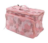 Haofy Sac à Tricoter Portable Multifonctionnel Rose Rose Oxford Tissu Bricolage Crochet Storage Sac, Organisateur de Grande capacité pour Les Billes de Fil Supplies, Adaptées aux Tricoteurs et