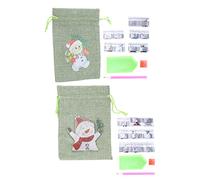 Haofy Sac Cadeau Décoratif de Bonbons de Noël, Conception Portable de qualité Supérieure pour les Fêtes, Mariages 17x12cm