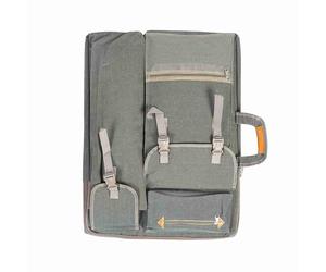 Haofy Sac d'art étanche D'extérieur, Sac de Planche à Croquis pour Peindre et Dessiner en Déplacement, Grand de Fournitures en Toile pour Artistes 66 X 50 Cm, adapté à Les Niveaux D'artistes (Gris