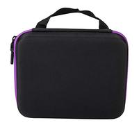 Haofy Sac de Rangement D'huile Essentielle Violet Résistant aux Chocs, 30 Trous, pour Sac à Main D'aromathérapie, Matériau EVA Imperméable, pour Usage Domestique (Purple)