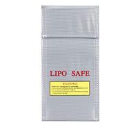 Haofy Sac de sécurité pour Batterie Ignifuge et Antidéflagrant, Matériau en PVC et Fibre de Verre, Protège Les Batteries Lithium-ION et Les Produits Inflammables, 10 X 20 Cm pour Une Utilisation à la