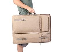Haofy Sac de Transport de Portefeuille d'art, Sac à Bandoulière Réglable en Toile pour Artistes et étudiants, Fourre-Tout et à Dos de Fournitures d'art A3 de Grande capacité (Kaki)