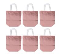 Haofy Sacs Cadeaux en Toile, Sacs Fourre-tout Réutilisables Brillants Non Tissés, Paquet de 10, Texture en Relief de Paillettes Métalliques, Grande capacité avec Poignées, pour les Fêtes, les (Or
