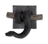 Haofy Statue Décor Résine 3D Serpent Statue Art Ornement 4.72x3.15x4.33in (Black)