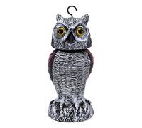 Haofy Tête Rotative Owl Decoy 360, Statue de Jardin Extérieure en PE