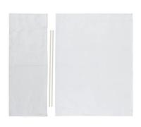 Haofy Toile de Remplacement pour Chaise de Directeur, 1 Jeu de Protection pour Siège et Dossier en Toile de Remplacement pour Chaise de Directeur à Domicile(Blanche)
