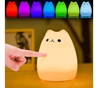 Haofy Veilleuse LED, Silicone Veilleuse Enfant, Veilleuse B¨¦b¨¦ Lumi¨¨re LED Portable Veilleuse Chambre Lampe avec 7 Couleurs de Nuit Lampe de Chevet USB Rechargeable Veilleuse