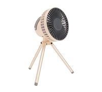 Haofy Ventilateur de Trépied de Camping en Plein Air, Mini Portable 2000mAh Multifonctionnel pour les Voyages de Randonnée (Kaki)