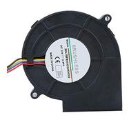 Haofy Ventilateur radial DC sans balais, ventilateur d'air de refroidissement ¨¤ double roulement ¨¤ billes de 12 V, ventilateur centrifuge Turbo avec 4 broches, 97 x 94 x 33 mm