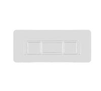 HAOHIZE Lot de 6 crochets adhésifs de rechange pour support de douche, bandes adhésives en résine pour boîte à mouchoirs de salle de bain, étagère d'angle, panier à savon,