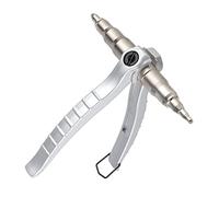HAOHIZE Outil de sertissage de tuyau en cuivre, 6,35 mm, 1,6 cm, 9,5 mm, 1,2 cm, 1,5 cm, 1,9 cm, 1,9 cm, 1,9 cm, 2,2 cm, outil d'extension manuel en acier inoxydable pour tuyau CVC pour l'entretien de