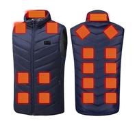 HAOLEI Gilet Chauffant Homme Femme Veste Chauffante Sans Manches Chauffants Usb VêTement Manteau Chauffant Electrique Avec 17 Zones De Chauffage Doudoune Pour Le Camping En Plein Air RandonnéE Chasse