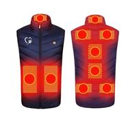 HAOLEI Gilet Chauffant Homme Femme Veste Sans Manches Electrique Usb VêTement Manteau Avec 3 TempéRature RéGlable, 11 Zones De Chauffage Doudoune Pour Motocyclettes Camping RandonnéE PéDestre