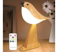 Haotao Lampe de Table Tactile, Petite Lampe de Chevet avec Minuterie, Sans Fil, 3 Modes, Veilleuse à Intensité Variable pour Enfants, Batterie Rechargeable, Décoration pour Maison Chambre Bureau