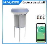 Haozee Tuya Smart Wifi testeur de sol compteur de température et d'humidité hygromètre étanche détecteur d'irrigation domotique de jardin Wifi 1pcs