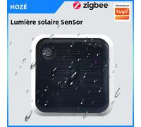 Haozee Tuya Zigbee capteur de lumière solaire IP65 étanche sans fil intelligent avec Support d'énergie solaire Assistant domestique Zigbee2mqtt 1 pièce