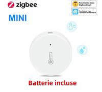 Haozee Zigbee 3.0 capteur de température et d'humidité moniteur à distance par application Smart Life alimenté par batterie fonctionne avec Alexa Google Home 3pcs