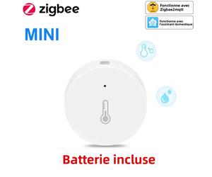 Haozee Zigbee 3.0 capteur de température et d'humidité moniteur à distance par application Smart Life alimenté par batterie fonctionne avec Alexa Google Home 5pcs