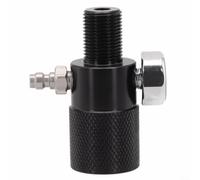 HAP G12-14 Adaptateur de recharge de cylindre en aluminium noir, filetage femelle M10 x 1,5 et filetage mâle M18 x 1,5, haute pression 40 MPa pour réservoirs de gaz