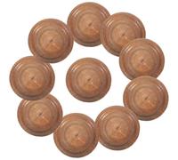 HAPINARY 10 Pièces Assiettes en Papier Jetables Assiette de Fête à Grain de Bois pour Événements et Banquets D'anniversaire