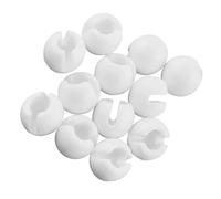 HAPINARY 12 Pièces Butée à Sertir pour Chaîne à Billes en Plastique Blanc, Accessoires Solide et Faciles à Installer pour Stores et Rideaux de Fenêtre