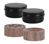 HAPINARY 2 Pièces Diffuseur de Parfum Rond Boîte en Alliage D'aluminium | Diffusion Ultrasonique, Format Portable, Parfum D’ambiance pour Sauna, Voyage et Bureau, Style Sophistiqué