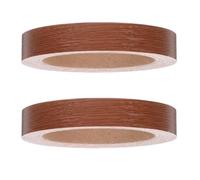 HAPINARY 2 Rouleaux Bande de Chant en Bois Adhésive Marron en Pvc 10m pour Réparation et Protection des Bords de Meubles et Portes D'armoires, pour Rénovation DIY la Maison