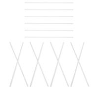 HAPINARY 20 Bâtonnets de Colle Thermofusible Blanche en Pvc pour Applications Industrielles et Décorations Maison, Adhésion Forte et Solidification Rapide